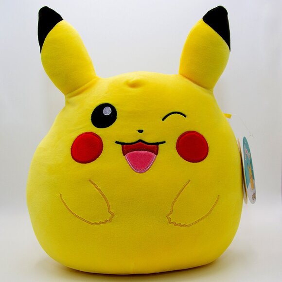RARE 10” Pokemon Winking Pikachu Pokemon Rare Edition Squishmallows Edition BNWT - Picture 1 of 8